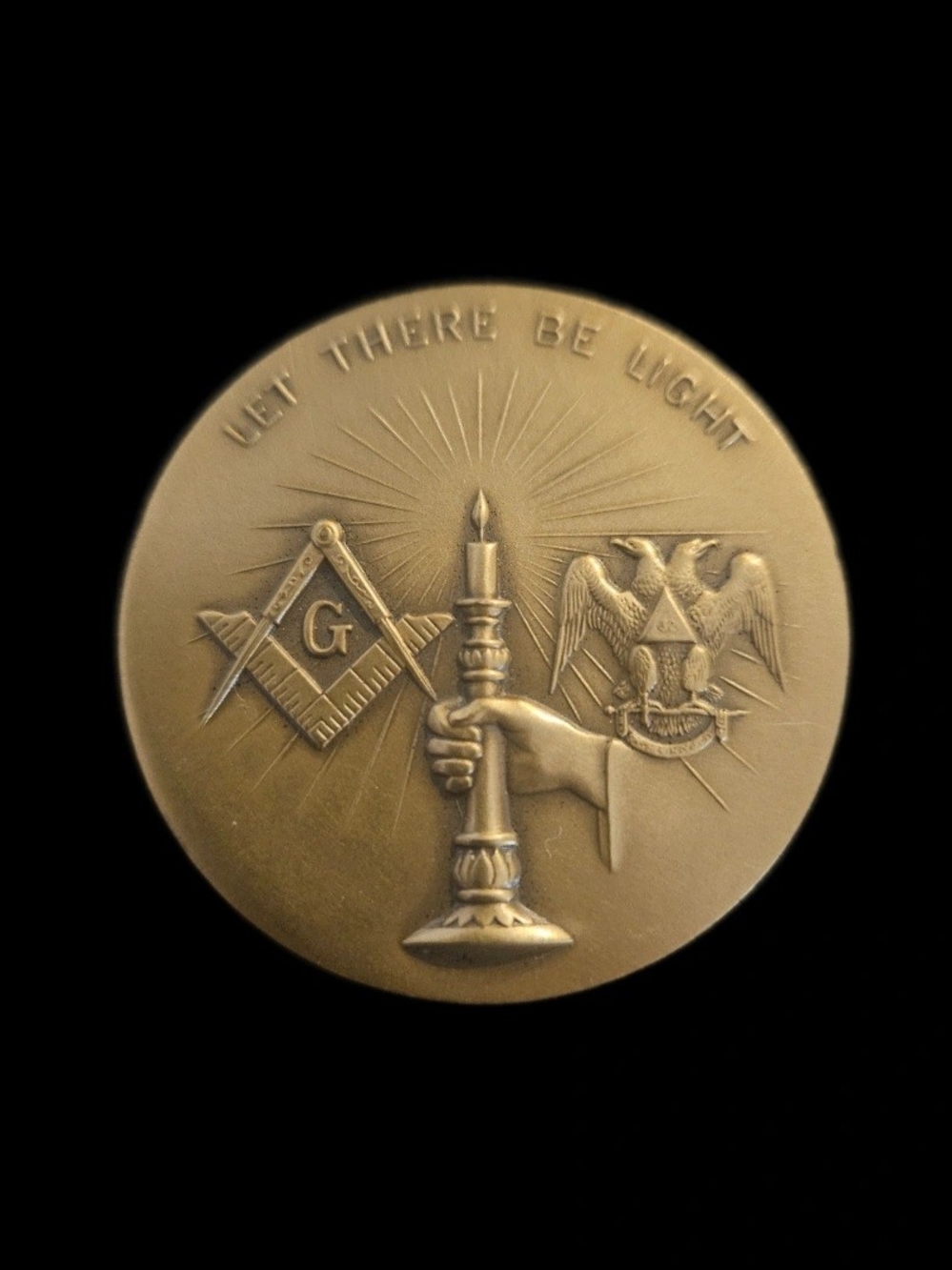 1969 Masonic Medallion 169th Supreme Council 33° Scottish Rite Bronze Coin Boxed